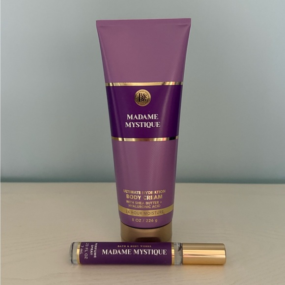 Bath & Body Works Other - Bath & Body Works “Madame Mystique” Body Cream & Mini Perfume Set / DISCONTINUED